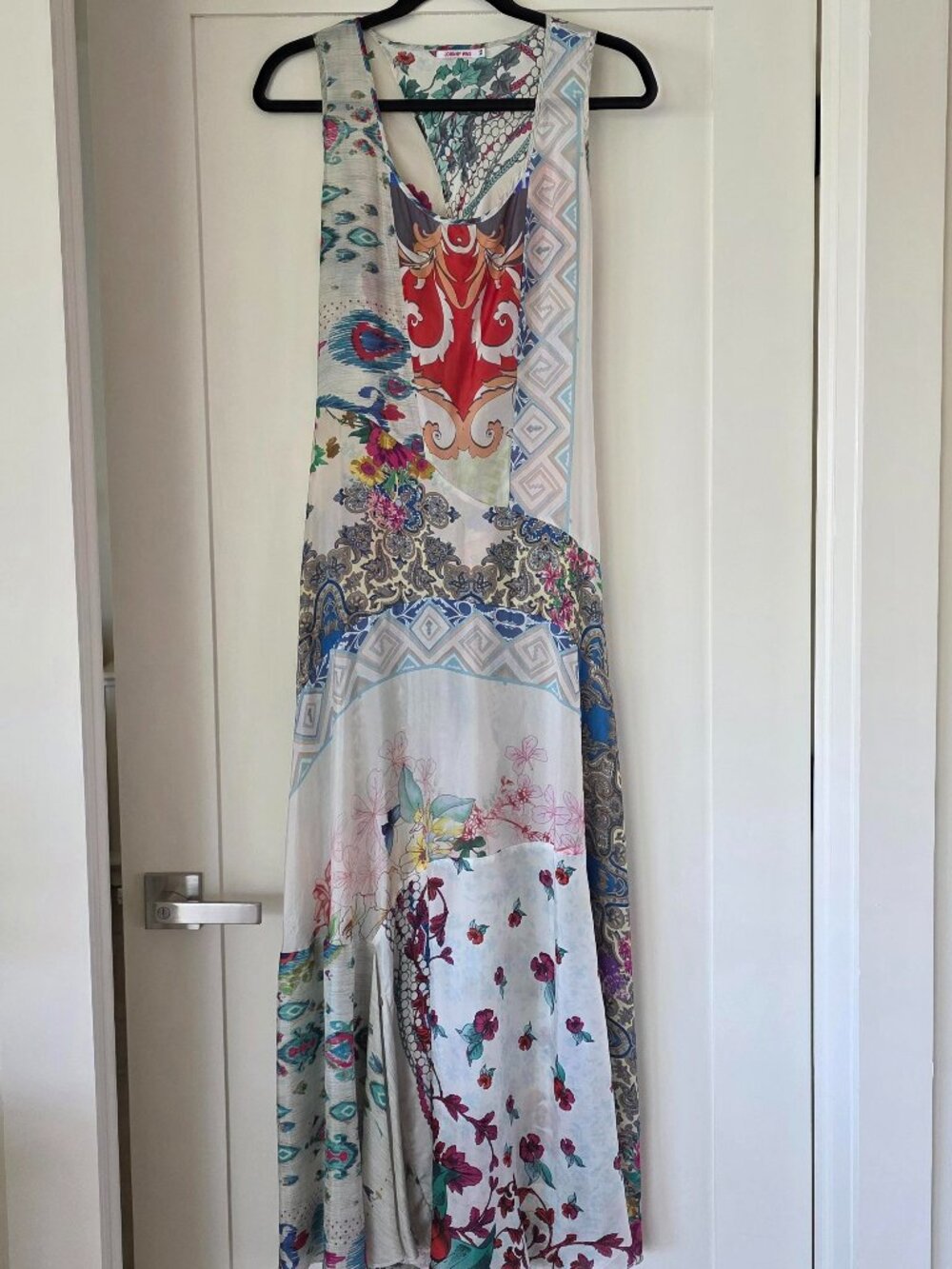 Johnny Was Silk Maxi Dress Size XS